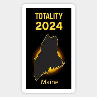 Total Solar Eclipse Maine State 2024 Sticker